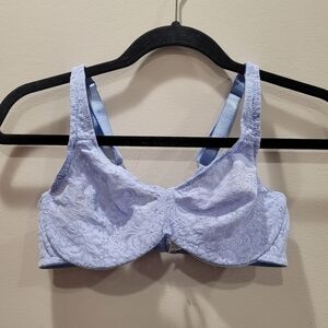 Sz 34C Hydrangea Wacoal Full Figure Halo Lace Underwire Bra